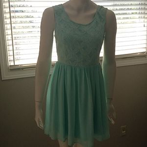 Miss Avenue mint green party summer dress